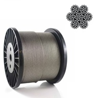 Mäkké nerezové lano 2,0 mm WEAVE 7x19 50 metrov Mäkké nerezové lano 2,0 mm WEAVE 7x19 50 metrov