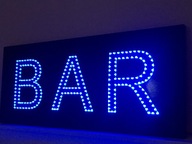 Reklamná LED BAR 77 x 32 cm neónová tabuľa, 24h dióda