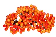 Plody jarabiny na drôtiku, guličky 240 ks pomarančov