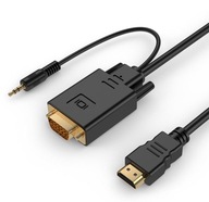 Adaptér GEMBIRD HDMI M - D-Sub (VGA) 3m Adaptér GEMBIRD HDMI M - D-Sub (VGA) 3m