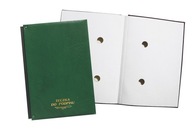 Podpisová zložka A4, 15 kariet, harmonika, so špongiou - zelená