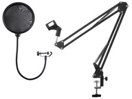 STOJAN NA MIKROFÓN + ŠTÚDIOVÝ POP FILTER STOJAN NA MIKROFÓN + ŠTÚDIOVÝ POP FILTER