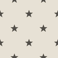 Tapeta Favola 5644 s čiernymi hviezdičkami STARS šedá