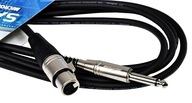 Mikrofónny kábel ROXTONE SAMURAI XLRf-JACK6.3 1m