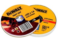 DEWALT DT3507 Set Kovové kotúče 10 ks 125x1mm INOX DEWALT DT3507 Set Kovové kotúče 10 ks 125x1mm INOX