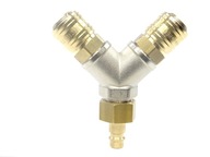 Rozdvojka T + rýchlospojky 1/2" RECTUS Rozdvojka T + rýchlospojky 1/2" RECTUS