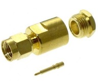 Krútený konektor SMA pre RG58 gold GOLD (4052)