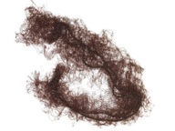 Jemná sieťka do vlasového drdolu hnedá SIBEL 2ks