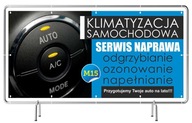 Pevný reklamný banner 3x1m Klimatizácia Auto