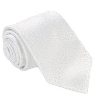 Svadobná kravata z mikrovlákna Paisley IVORY WHITE g161 Svadobná kravata z mikrovlákna Paisley IVORY WHITE g161