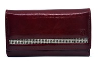 dámska peňaženka s kamienkami SWAROVSKI sv-270 červená dámska peňaženka s kamienkami SWAROVSKI sv-270 červená