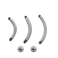 Sada na prvý piercing obočia vyrobená z titánu Sada na prvý piercing obočia vyrobená z titánu