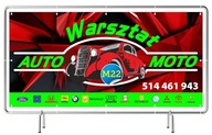 Pevný reklamný banner 3x1m Auto Workshop - Sign
