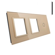 LIVOLO PANEL 3 MODULY 1+G+G PRE VYPÍNAČE A ZÁSUVKY S LIVOLO PANEL 3 MODULY 1+G+G PRE VYPÍNAČE A ZÁSUVKY S