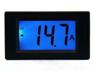 miliAmmeter čierny LCD 19mm modrý mA + Shunt