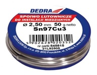 DEDRA 31L92505 Spojivo pre medené inštalácie. 2,5 mm DEDRA 31L92505 Spojivo pre medené inštalácie. 2,5 mm