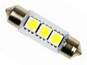 3 LED žiarovka C5W C10W SMD 5050 TUBE 36 mm