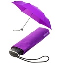 Plochý, klasický, veľmi svetlý dáždnik, fialový