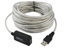 Predlžovací kábel USB 2.0 aktívny 15 m predlžovací