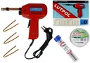 Poľská transformátorová spájkovačka LUTPOL 100W + cín, kolofónia, hroty, sada