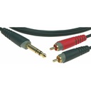 KLOTZ AY3-0100 2 x RCA 1 x JACK STEREO 1 meter