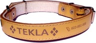 KOŽENÝ GOLIER - GRAVÍR rozmer .37-50cm prírodná KOŽENÝ GOLIER - GRAVÍR rozmer .37-50cm prírodná