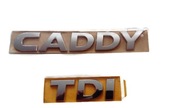 Odznak, emblém, LOGO, nápis VW CADDY TDI ORIGINAL