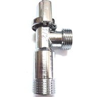 Chrómový rohový ventil pre WC batériu s hadicou 1/2x1/2 ARCO 262