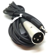 Prípojka malá zástrčka JACK 3,5 STEREO - zástrčka XLR 3m Prípojka malá zástrčka JACK 3,5 STEREO - zástrčka XLR 3m