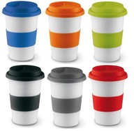 hrnček KERAMICKÝ SO SILIKÓNOVÝM viečkom 400 ml hrnček KERAMICKÝ SO SILIKÓNOVÝM viečkom 400 ml