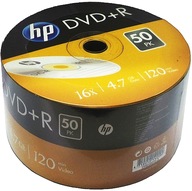 Disky HP DVD+R 4,7 GB x16 Szp 50 Spoľahlivé