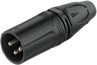 Roxtone RX3M-BS káblová zástrčka XLR samec ČIERNA Roxtone RX3M-BS káblová zástrčka XLR samec ČIERNA