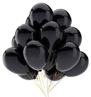 Čierne balóny. Veľký, silný a profesionálny. 50 ks