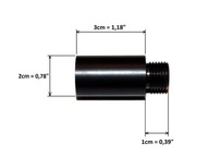ADAPTÉR závit adaptéra 1/2-28 až 1/2 - 20 UNF ADAPTÉR závit adaptéra 1/2-28 až 1/2 - 20 UNF