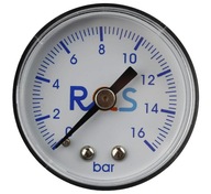 Manometer Tlakomer 0-16 bar 1/4" RECTUS
