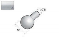 A06z2 SILVER guličkové koncovky