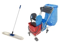 SET SPARK upratovací vozík 2x20L mop 80CM SET SPARK upratovací vozík 2x20L mop 80CM