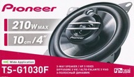 PIONEER TS-G1030F 3-PÁSMOVÉ REPRODUKTORY 30W-210W 10 cm