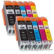 10 ATRAMENTOV PRE CANON PGI570 CLI571 MG5750 MG6850 7750 10 ATRAMENTOV PRE CANON PGI570 CLI571 MG5750 MG6850 7750