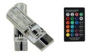 2x LED T10, W5W 12V RGB CANBUS + PILOT farby stroboskopu 2x LED T10, W5W 12V RGB CANBUS + PILOT farby stroboskopu