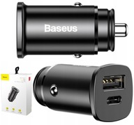 RÝCHLA NABÍJAČKA DO AUTO BASEUS USB/USB-C PRE ľahšiu ZÁSUVKU 30W QC RÝCHLA NABÍJAČKA DO AUTO BASEUS USB/USB-C PRE ľahšiu ZÁSUVKU 30W QC