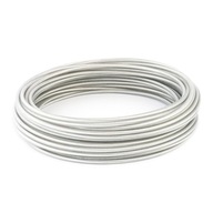 Oceľové lano PVC 4 / 5mm 6x7 TRANSPARENT 100 metrov