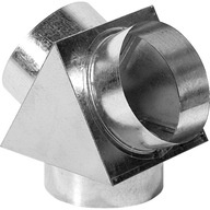 T-kus 125/2x100 DGP, rozvody krbovej vložky T-kus 125/2x100 DGP, rozvody krbovej vložky