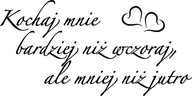 Nálepka na stenu citát Love me zajtra 140 cm Nálepka na stenu citát Love me zajtra 140 cm