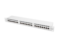 Patch panel Lanberg 19" FTP 24p kat.6 sivý Patch panel Lanberg 19" FTP 24p kat.6 sivý