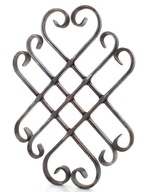 Oceľové rozetové plotové prvky kovaná brána