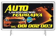 Pevný reklamný banner 3x1m Auto Painting