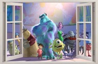 NÁLEPY NA STENU Okno MONSTERS INC 22 100x65cm NÁLEPY NA STENU Okno MONSTERS INC 22 100x65cm