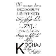 Nápis na nálepke na stenu citát V našom dome - 169 Nápis na nálepke na stenu citát V našom dome - 169