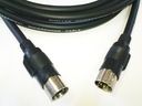 MIDI kábel SHELLER so zástrčkami DIN5 / DIN5 7m
